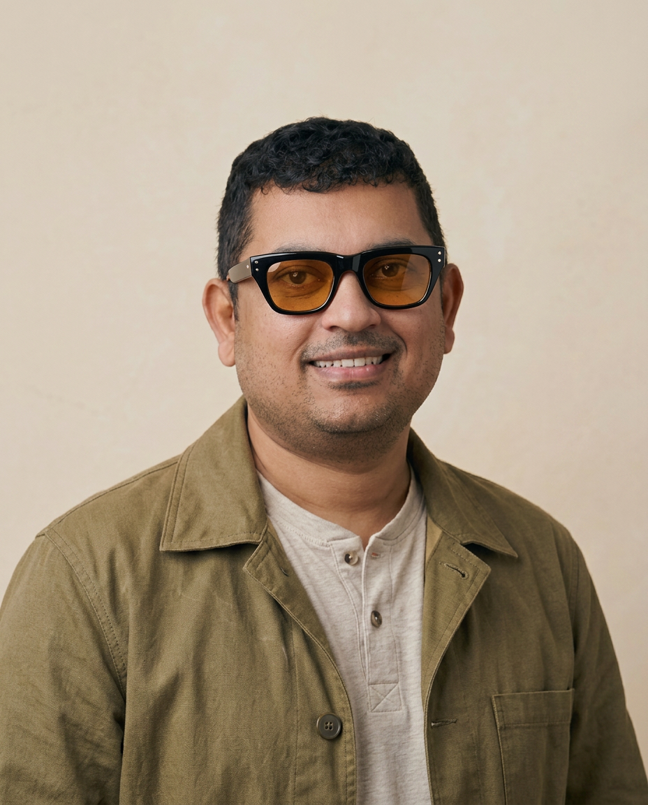 Portrait of Eby Mathew, Founder of I Am An Australian